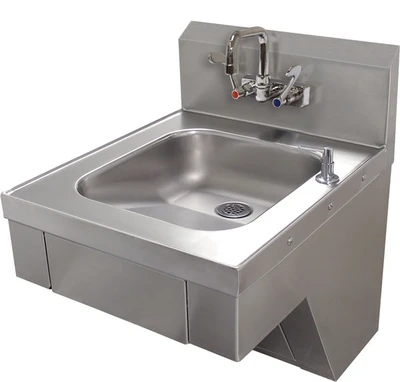 Advance Tabco 7-PS-77-W 20" W x 24" D Wall Mounted ADA Compliant Hand Sink