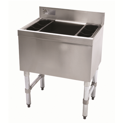Advance Tabco SLI-16-24 24" W x 18" D x 33" H Stainless Steel 16" Deep Underbar Basics Cocktail Unit