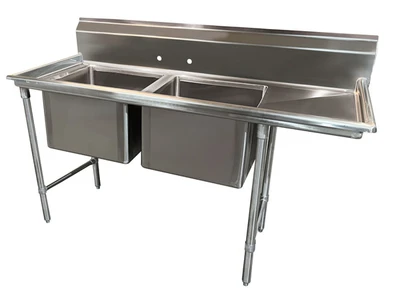Advance Tabco 9-22-40-36R 84" W 18 Gauge Stainless Steel Base Regaline Sink