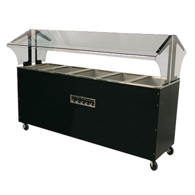 Advance Tabco B5-240-B-SB 77.75" W Vinyl Covered Steel Electric Portable Hot Food Buffet Table