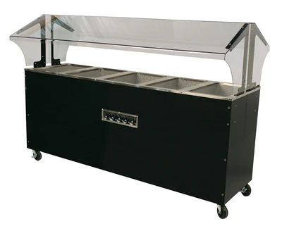 Advance Tabco B5-240-B-SB 77.75" W Vinyl Covered Steel Electric Portable Hot Food Buffet Table