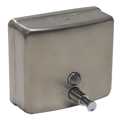 Advance Tabco K-13 40.5 Oz. Stainless Steel Wall Mount Manual Soap Dispenser