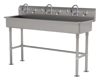Advance Tabco FS-FM-60-ADA-F 60" W x 19.5" D x 42.5" H 14 Gauge Stainless Steel Multiwash Hand Sink