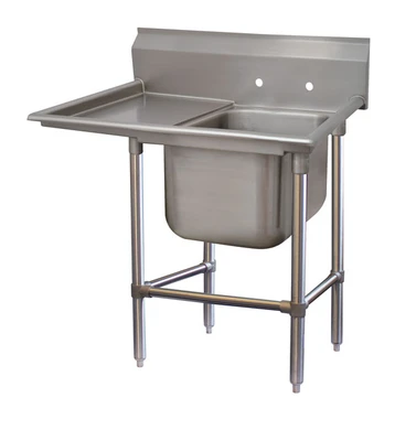 Advance Tabco 9-1-24-18L 40" W x 28" D x 42" H 18 Gauge 304 Stainless Steel 1-Compartment Regaline Sink