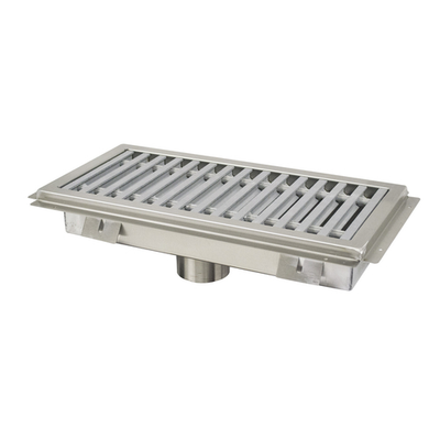 Advance Tabco FFTG-1896 96" W x 18" D x 4" H 14 Gauge Stainless Steel Floor Trough
