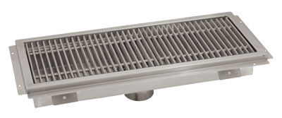 Advance Tabco FTG-24108 108" W x 24" D x 4" H 14 Gauge 304 Stainless Steel Floor Trough