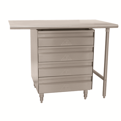Advance Tabco TA-384 25" W x 25" H x 5" Deep Stainless Steel 4 Drawer Assembly