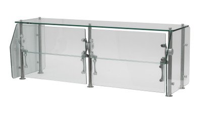 Advance Tabco DSG-18S-108 108" W Tempered Glass Single-Sided Sleek Shield Food Shield