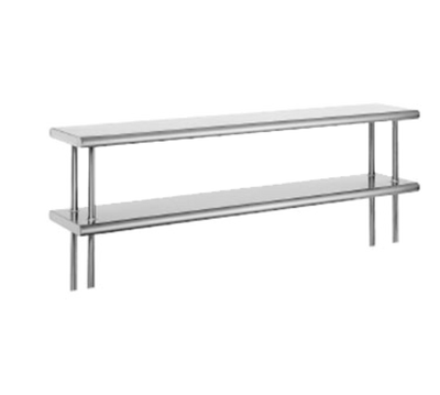 Advance Tabco ODS-15-36 36" W x 15" D 18 Gauge 430 Stainless Steel Double Overshelf