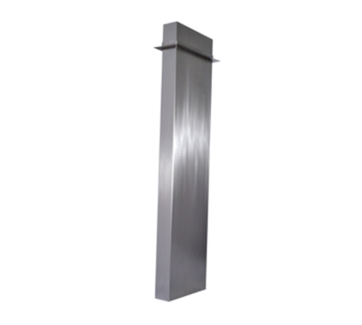 Advance Tabco VR-1 16.13" W 18 Gauge 300 Series Stainless Steel Ventilation Riser