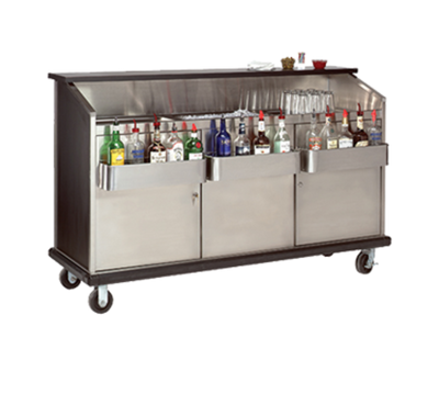 Advance Tabco AMD-6B 74.38&quot; W Stainless Steel Interior and Doors Portable Bar