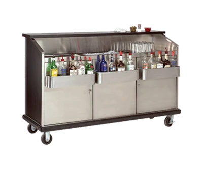 Advance Tabco AMD-6B 74.38" W Stainless Steel Interior and Doors Portable Bar