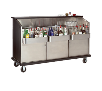 Advance Tabco AMD-6B 74.38&quot; W Stainless Steel Interior and Doors Portable Bar