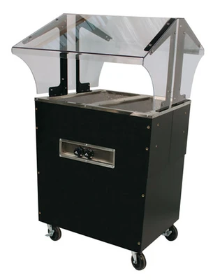 Advance Tabco B2-120-B-SB 31.81" W Vinyl Covered Steel Electric Portable Hot Food Buffet Table