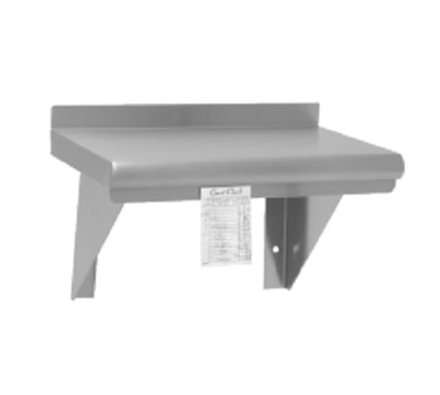 Advance Tabco WS-12-36CM 36" W x 12" D Stainless Steel 18 Gauge Satin Wall-Mounted Shelf
