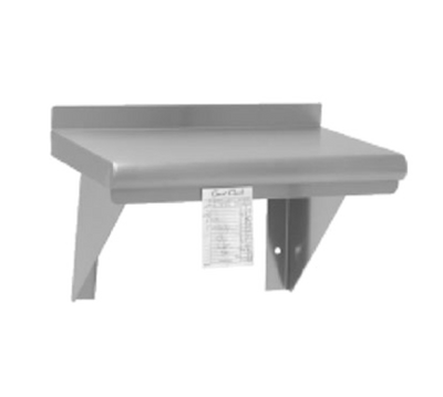 Advance Tabco WS-12-36CM 36&quot; W x 12&quot; D Stainless Steel 18 Gauge Satin Wall-Mounted Shelf