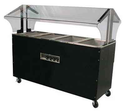 Advance Tabco B4-240-B-SB 62.44" W Vinyl Covered Steel Electric Portable Hot Food Buffet Table