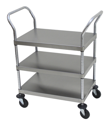 Advance Tabco UC-3-1827 31.75" W Stainless Steel 3 Shelves Open Utility Cart