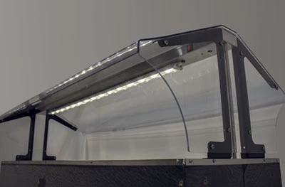 Advance Tabco LED-B-3 36" W Aluminum Finish 3500k Warm White Light LED Lighting