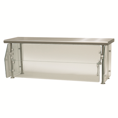 Advance Tabco DSG-15S-72 72" W Tempered Glass Single-Sided Sleek Shield Food Shield