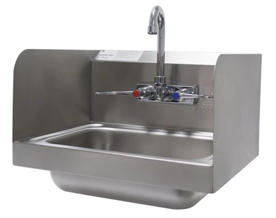 Advance Tabco 7-PS-66W 17.25" W x 15.25" D Wall Mounted Hand Sink