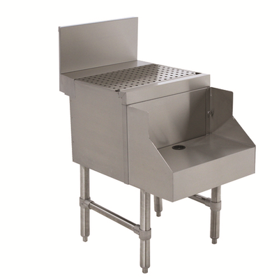 Advance Tabco PRDB-24-12 12" W x 30" D x 36" H Stainless Steel with 7" H Backsplash Prestige Blender Station