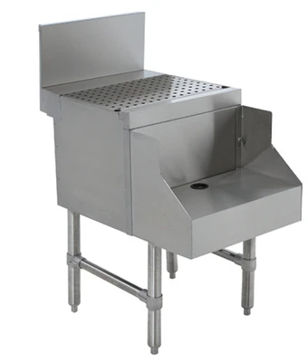 Advance Tabco PRDB-24-12 12" W x 30" D x 36" H Stainless Steel with 7" H Backsplash Prestige Blender Station