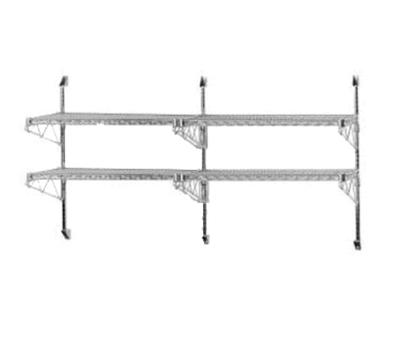 Advance Tabco ABM2-18 2 Tiers Mid-Mount Special Value Wire Shelving Wall Post &amp; Brackets