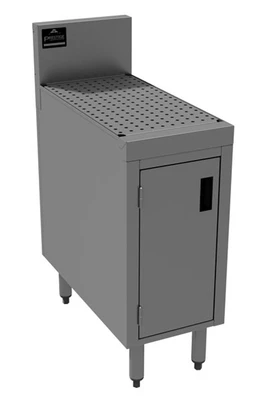 Advance Tabco PRSCD-19-12-M 12" W x 25" D Enclosed Cabinet Base 7" Splash Prestige Underbar Drainboard Cabinet