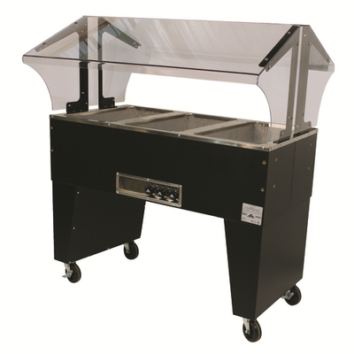 Advance Tabco B3-120-B 47.13" W Vinyl Covered Steel Electric Portable Hot Food Buffet Table