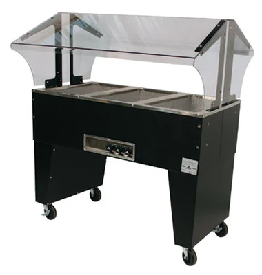 Advance Tabco B3-120-B 47.13" W Vinyl Covered Steel Electric Portable Hot Food Buffet Table