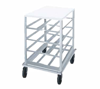 Advance Tabco CRPL10-54 Aluminum with Poly Top Low-Profile Mobile Designed for Size #10 &amp; #5 Can Rack