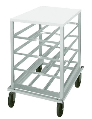 Advance Tabco CRPL10-54 Aluminum with Poly Top Low-Profile Mobile Designed for Size #10 &amp; #5 Can Rack