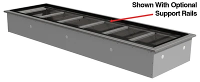 Advance Tabco DICP-6 6 Pans Stainless Steel Drop-In Cold Food Well Unit