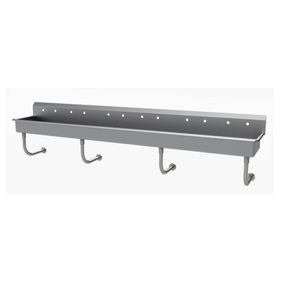 Advance Tabco FC-WM-120-ADA 120" W x 19.5" D 16 Gauge Wall Mounted Multiwash Hand Sink