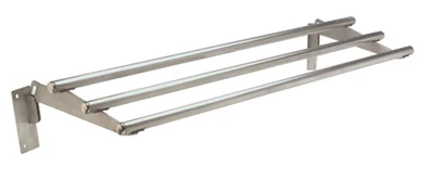 Advance Tabco TTR-5D 3-Bar Stainless Steel Drop Down Tray Slide for 5 Well Hot &amp; Cold Food Units