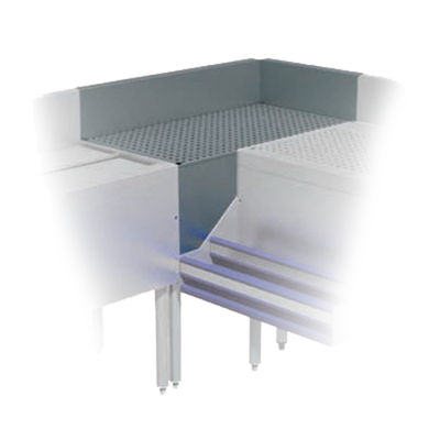 Advance Tabco PRFD-2530 25" W x 30" D 90⁰ Stainless Steel Inside Corner Prestige Corner Filler