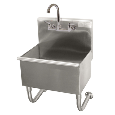 Advance Tabco WSS-14-21-F 18" W x 17.5" D x 32.5" H 16 Gauge 304 Stainless Steel Wall Mounted Service Sink