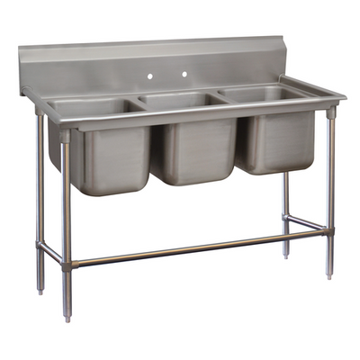 Advance Tabco 94-43-72 86" W 14 Gauge Stainless Steel Base Regaline Sink