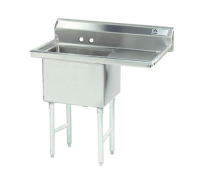 Advance Tabco FC-1-3624-24R 62.5" W 16 Gauge Stainless Steel Fabricated Sink