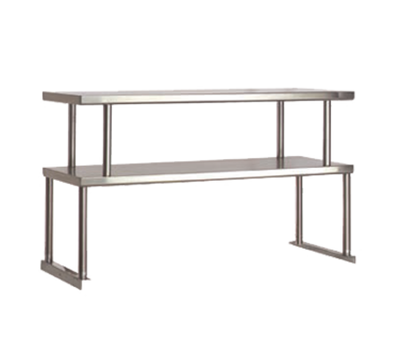 Advance Tabco TOS-2-18 31.81" W x 18" D 18 Gauge Stainless Steel Double Food Table Overshelf
