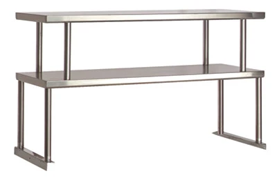 Advance Tabco TOS-2-18 31.81" W x 18" D 18 Gauge Stainless Steel Double Food Table Overshelf