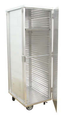 Advance Tabco EPC-40 37 Pan Capacity 14 Gauge Aluminum Welded Full Height Special Value Enclosed Pan Cabinet