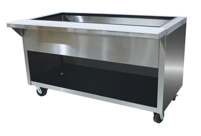 Advance Tabco HDCPU-2-BS 31.81" W Stainless Steel Stationary Heavy Duty Ice Cooled Serving Counter