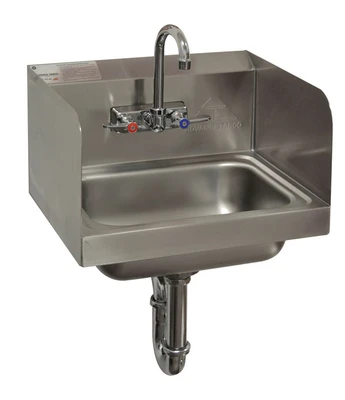 Advance Tabco 7-PS-66 17.25" W x 15.25" D Wall Mounted Hand Sink