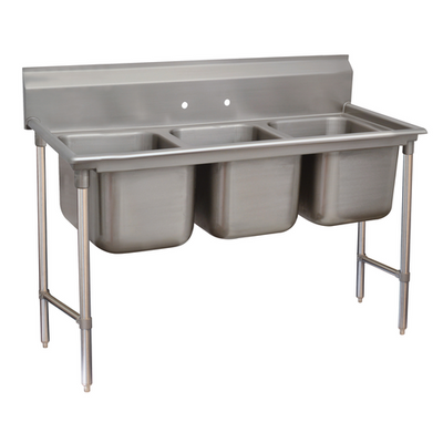 Advance Tabco 93-23-60 74" W 16 Gauge Stainless Steel Base Regaline Sink