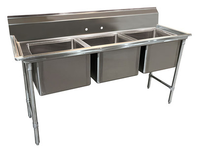 Advance Tabco 93-23-60 74" W 16 Gauge Stainless Steel Base Regaline Sink