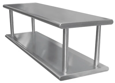Advance Tabco PA-24-60-2 60" W x 24" D Stainless Steel Double Pass-Thru Shelf