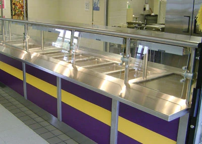 Advance Tabco NSGC-15-84 84" W Stainless Steel Stationary Sleek Shield Food Shield
