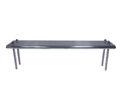 Advance Tabco TS-12-96 96" W x 12" D 18 Gauge 430 Stainless Steel Single Overshelf